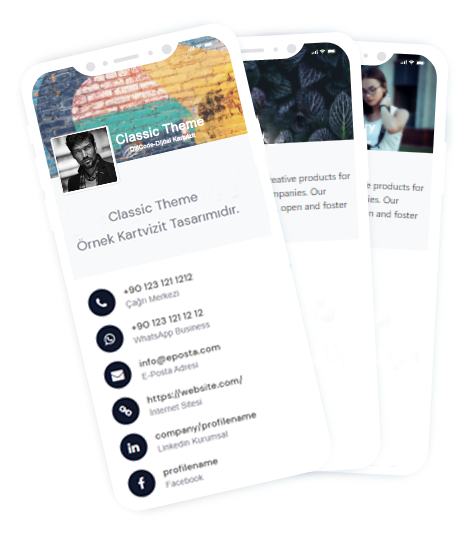 Temassız <br> YENİ NESİL <br> Dijital Kartvizit...